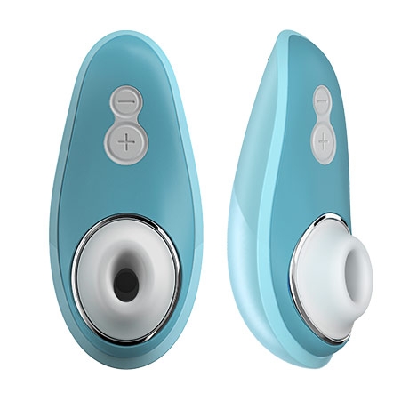 Стимулятор клитора "Womanizer Liberty" голубой 
